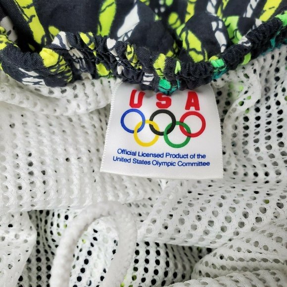 Vtg JCPenney USA Olympic Athletic Swim Trunks XL - Picture 5 of 6